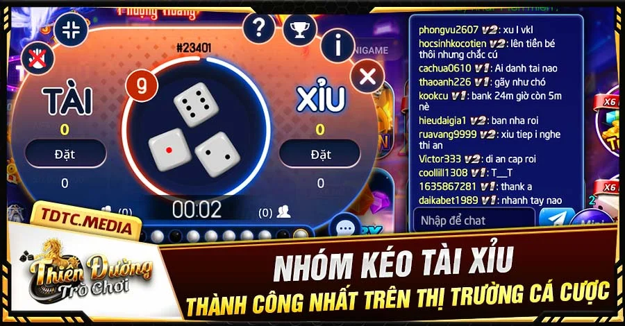 Nhóm kéo Tài Xỉu