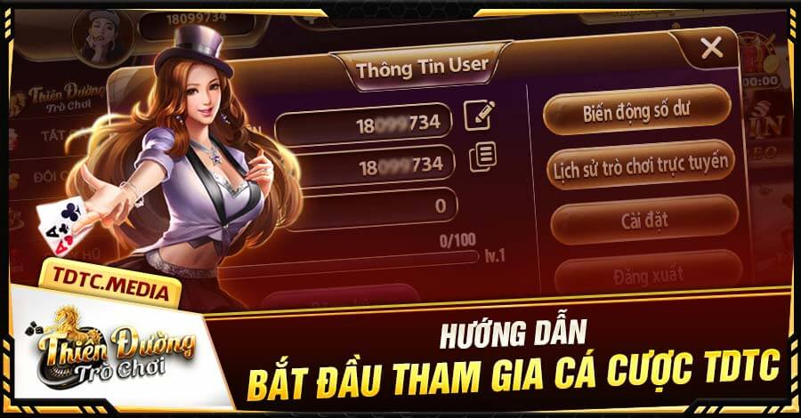 Hướng dẫn các bước tham gia cá cược tại TDTC